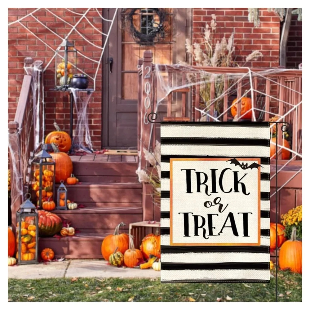 trick-or-treat garden flag ,27 x 39,